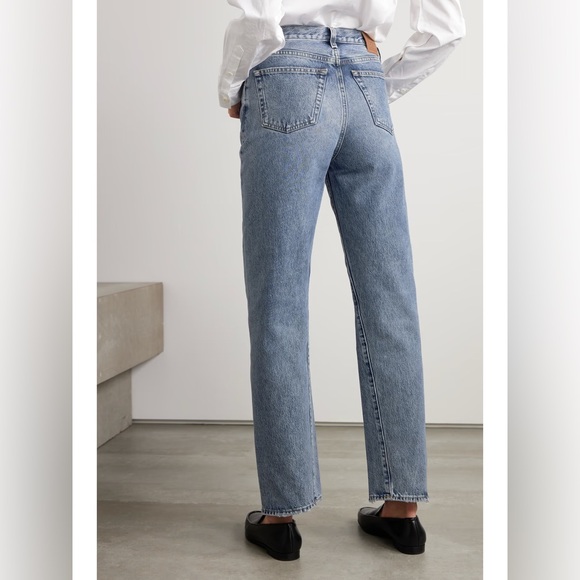 Toteme Twisted Seam High Rise Cropped Ankle Soft 100% Cotton Denim 25/25 Luxury - Picture 2 of 16